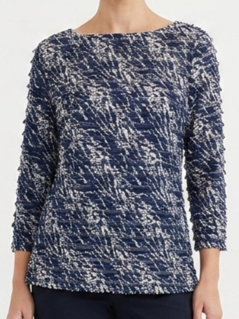 Coldwater Creek Horizontal Micro Ruffled Top- Sz. S (6/8)